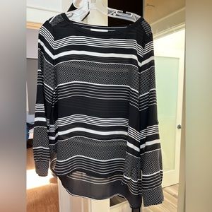 Loft silk long sleeve blouse silk